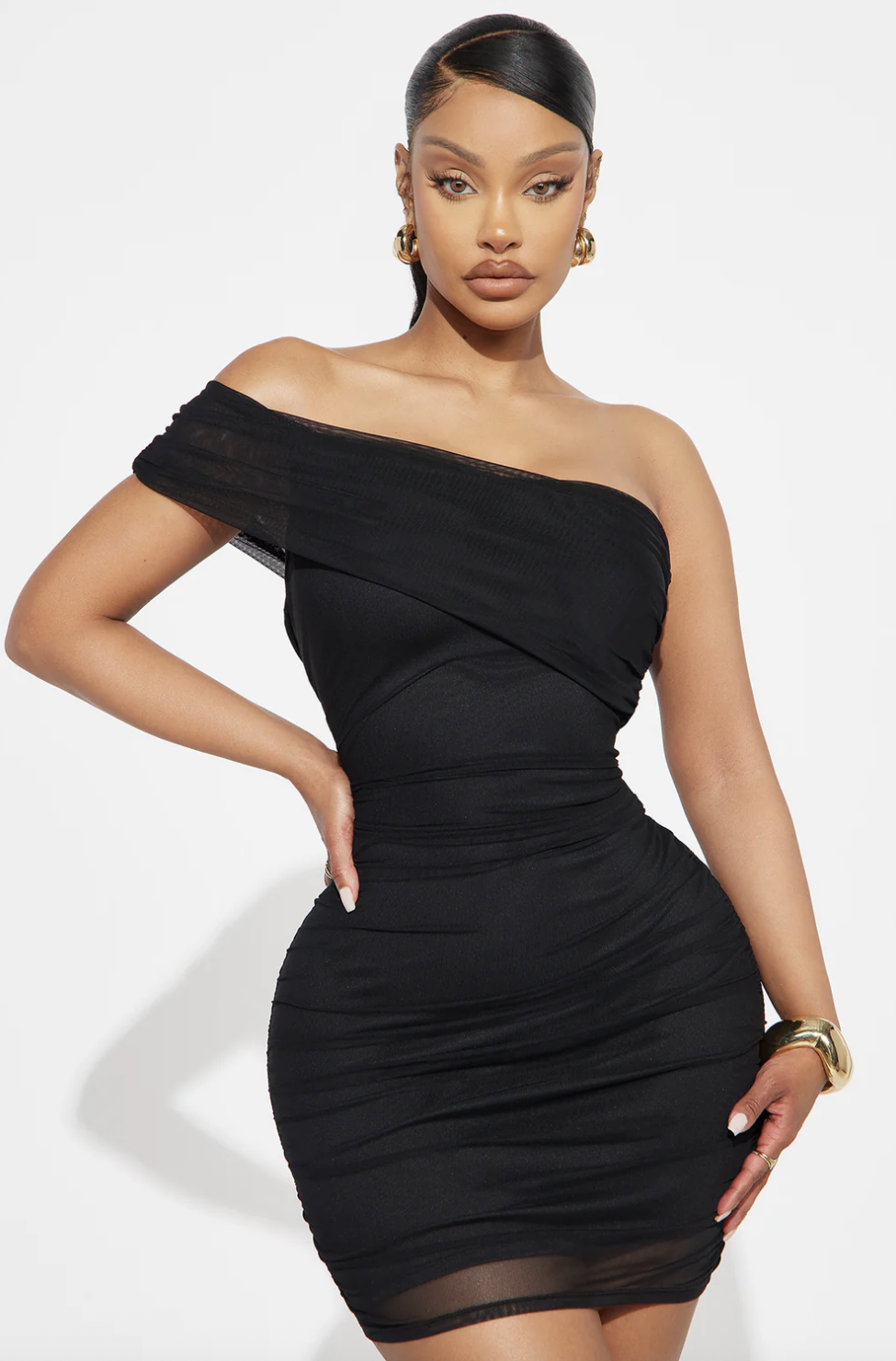 Real Legacy Mesh Mini Dress - Black