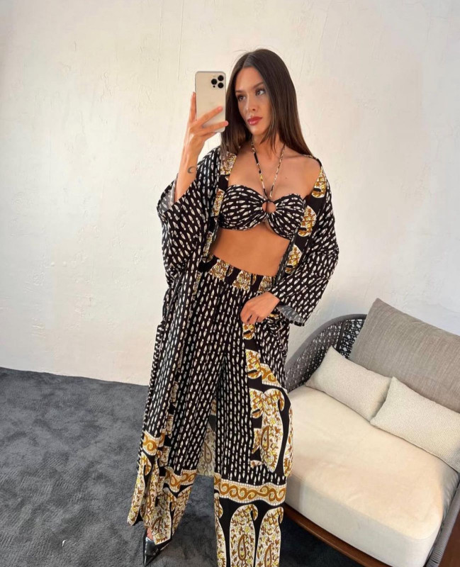 Black 3 piece Turkey Set