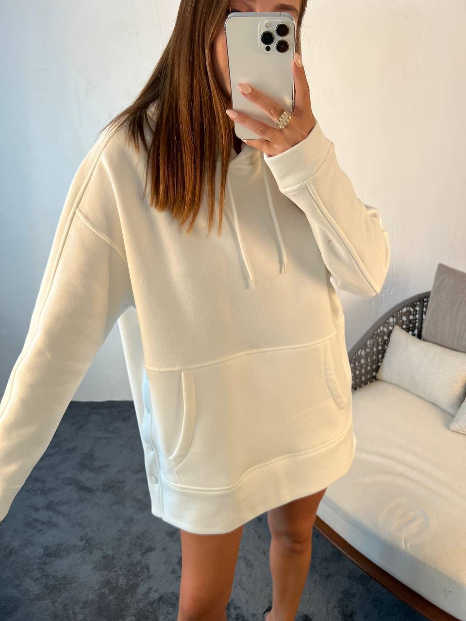 White oversized sweater Turkey
