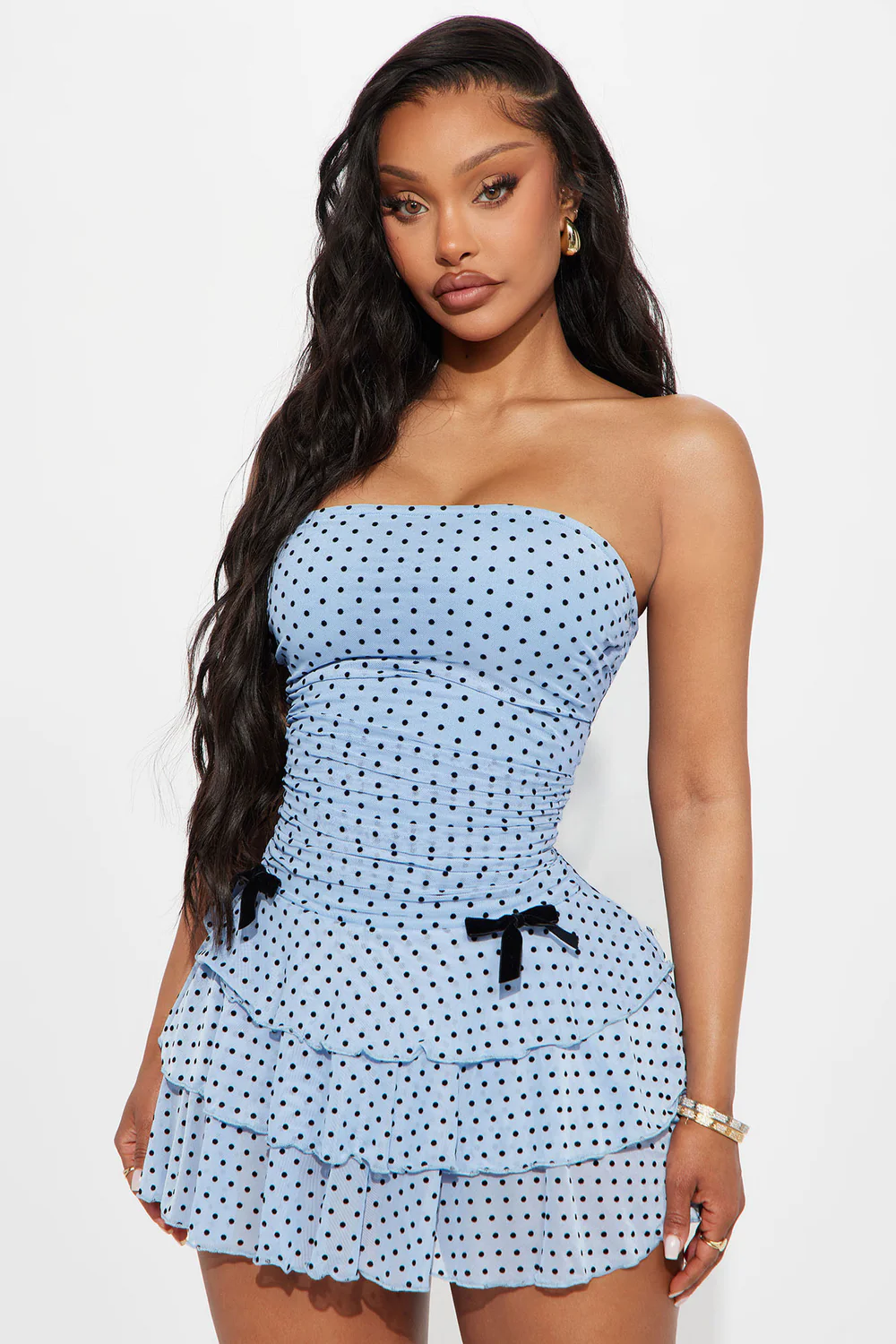 Emerson Polka Dot Mesh Mini Dress