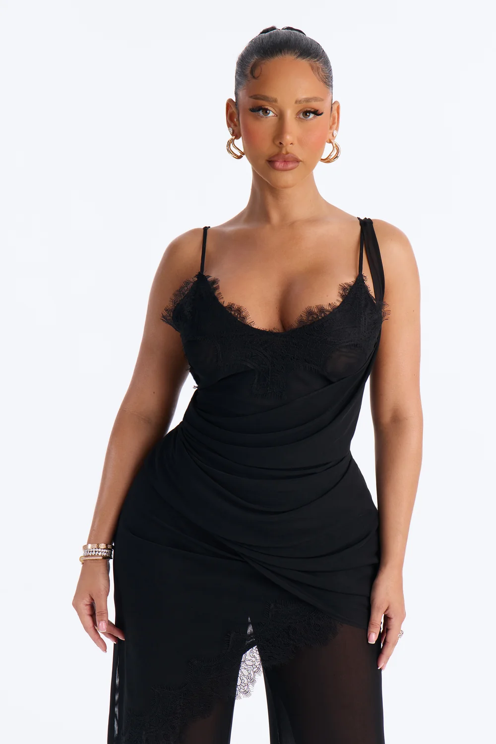 Jules Lace Mesh Pant Set