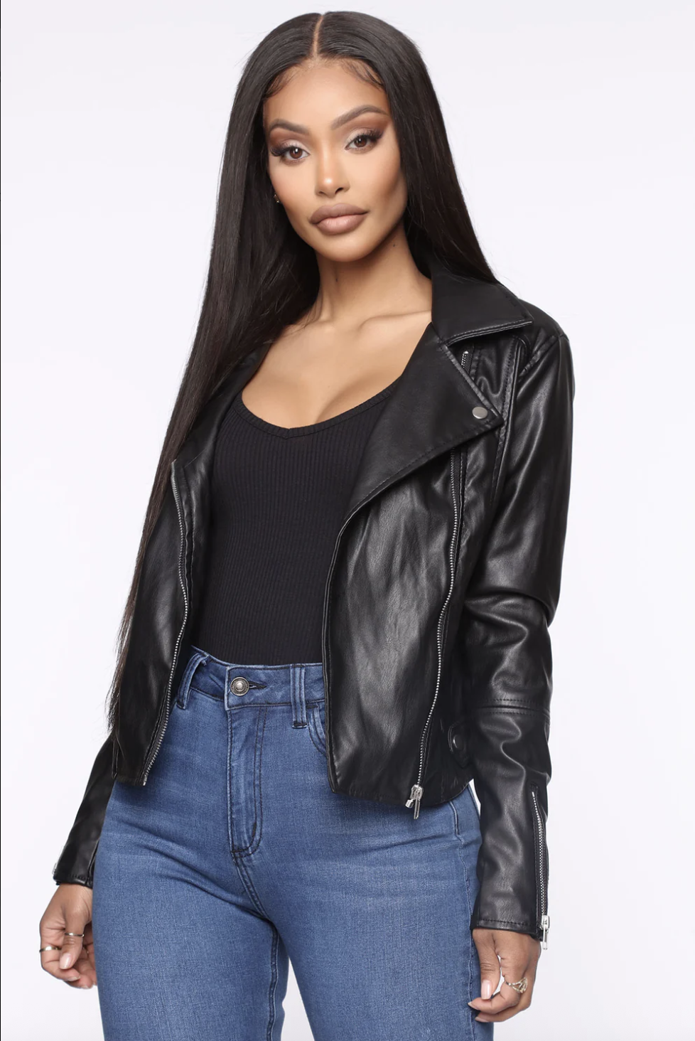 Never Average Moto Jacket - Black