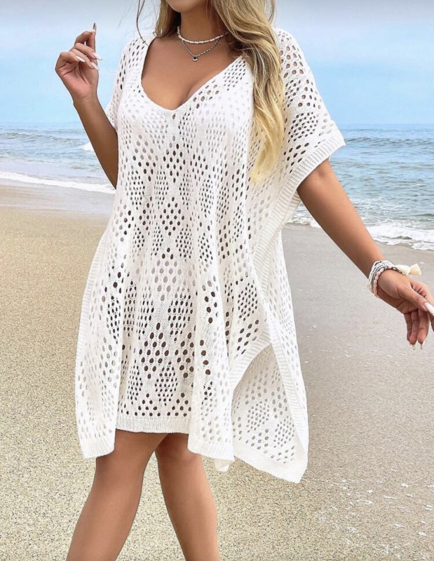 White dress cover up