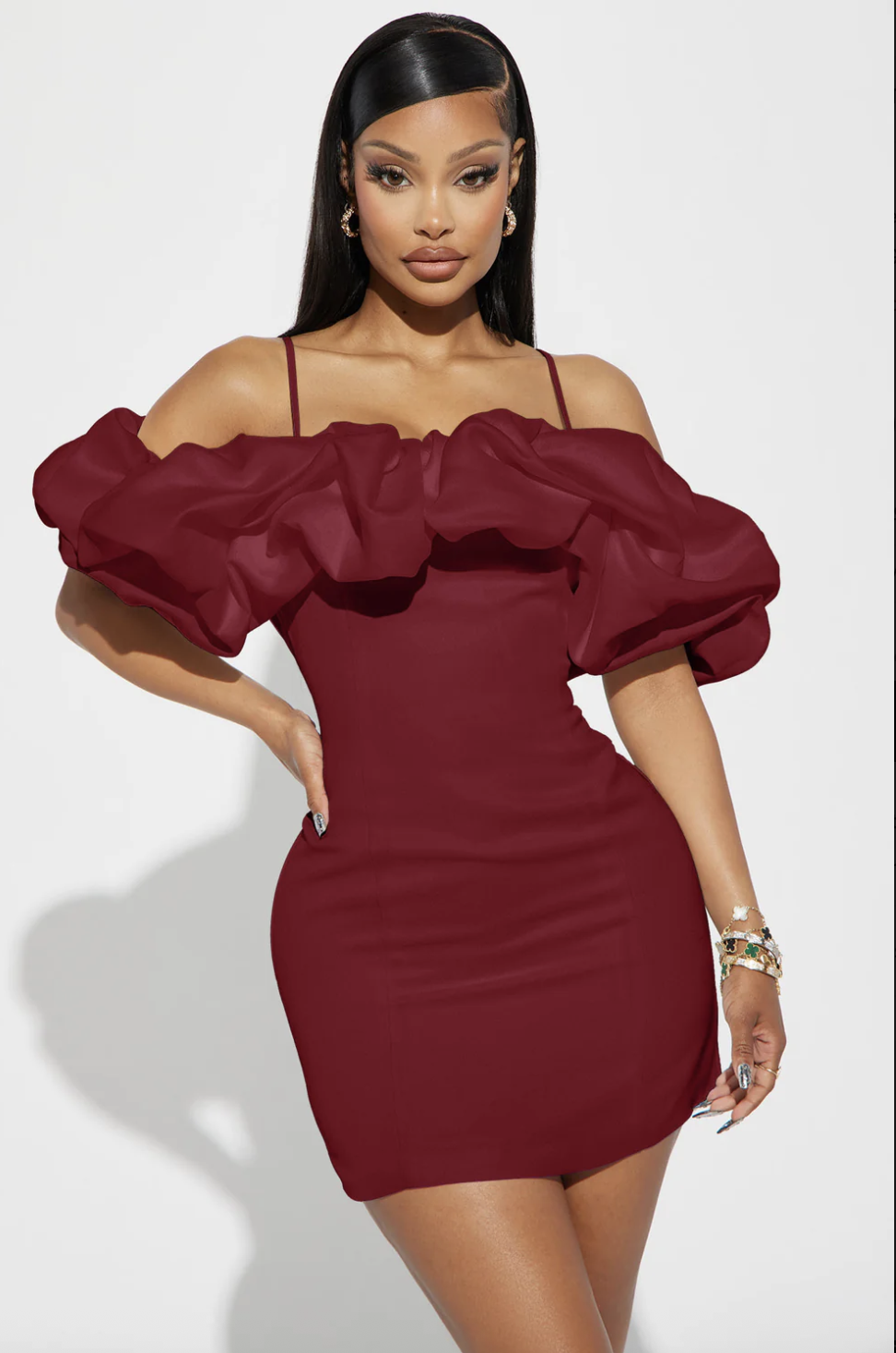 Lola Mini Dress - Wine
