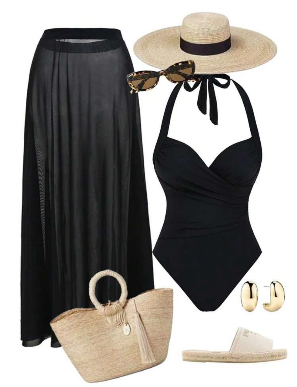 Swim Oasis Spring Break - With Skirt