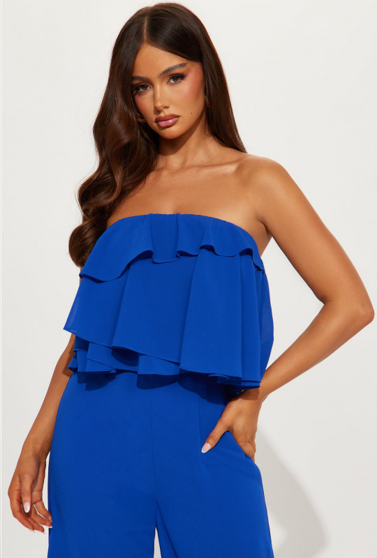 Thinking Of My Next Destination Jumpsuit - Royal