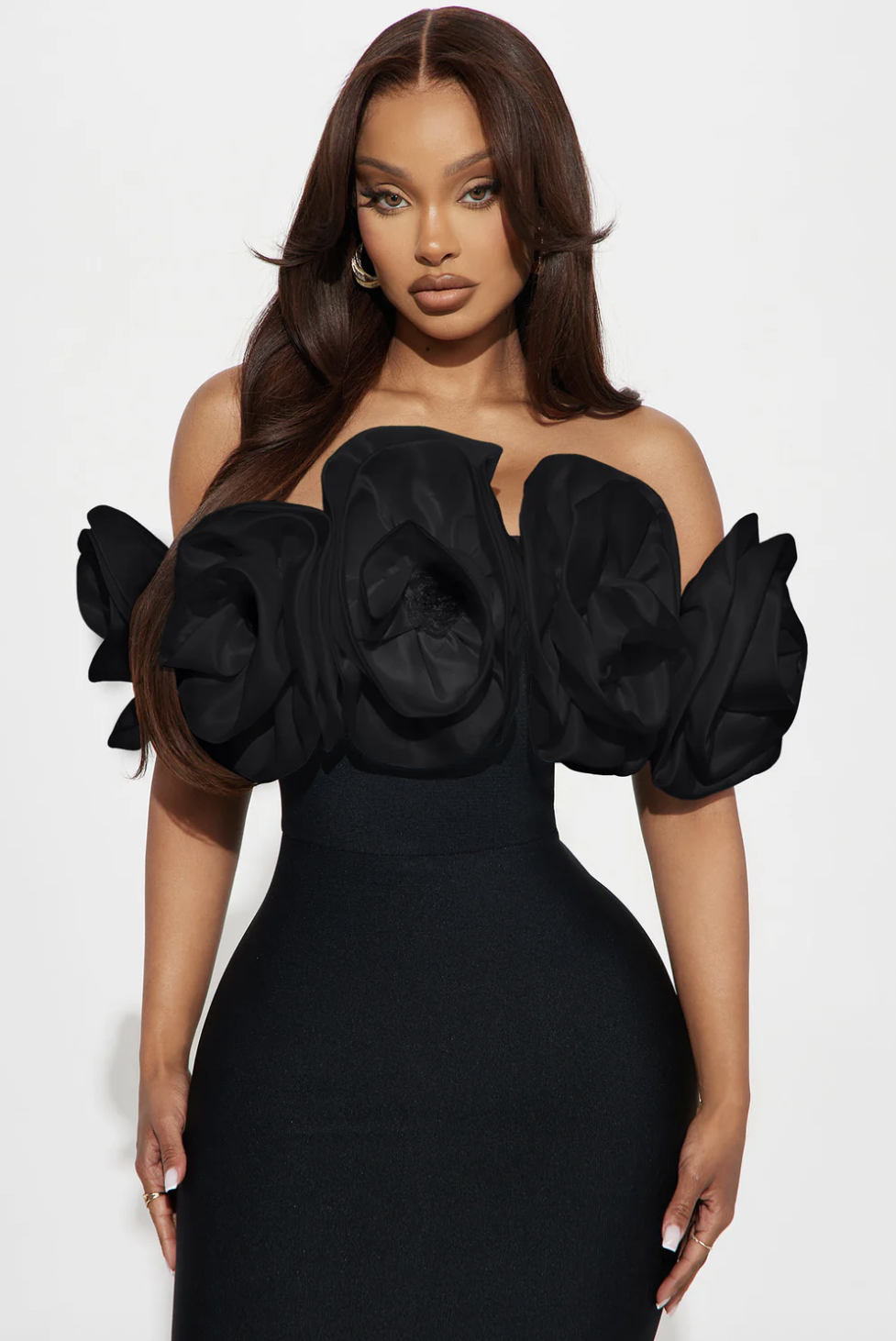 Rosetta Bandage Gown - Black