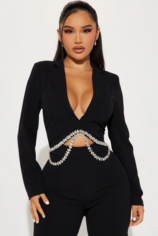 Sweet Nights Jumpsuit - Black