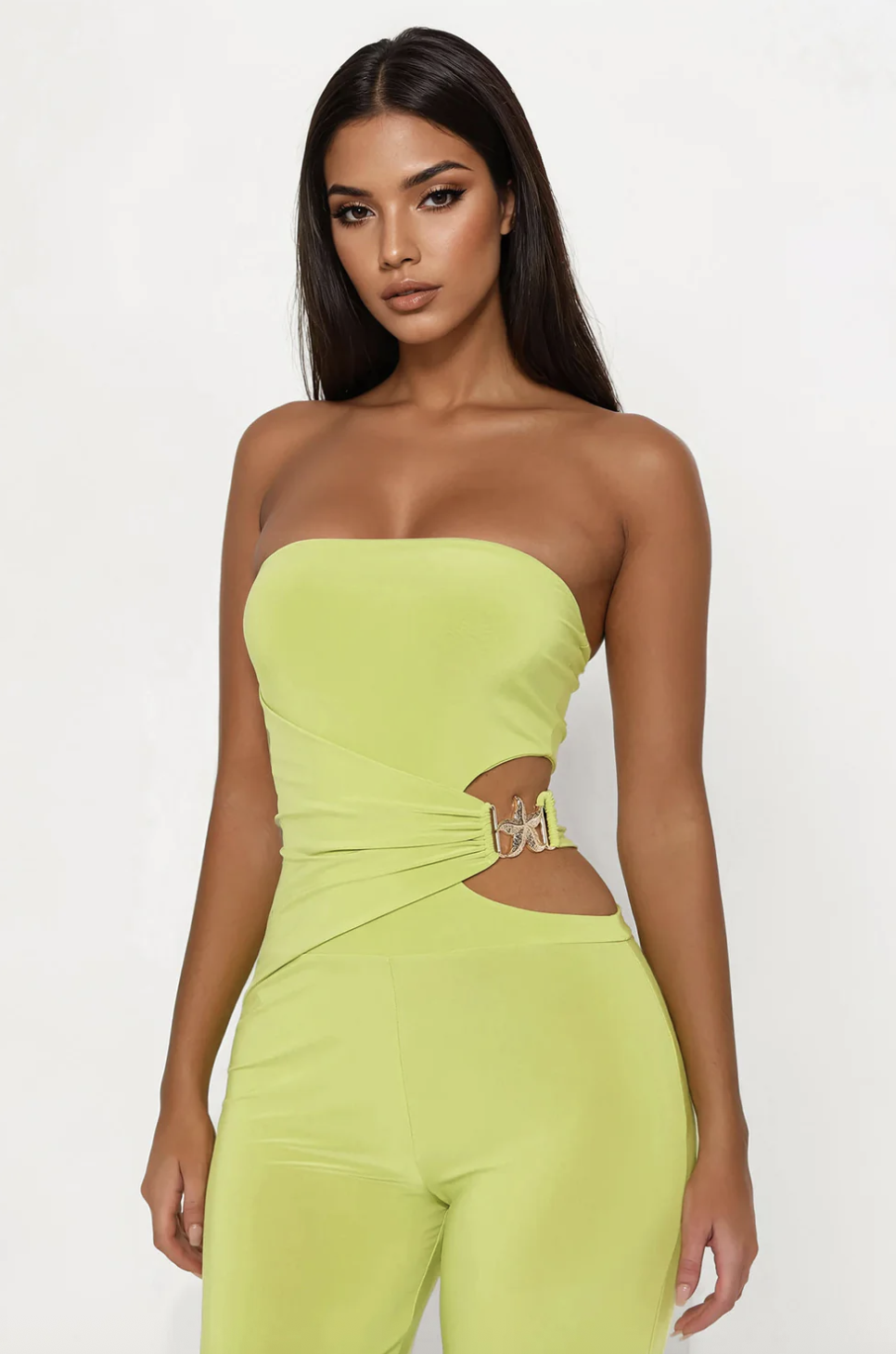 Golden Hours Jumpsuit - Chartreuse