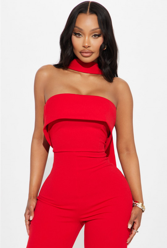 Red Carpet Jumpsuit - Red