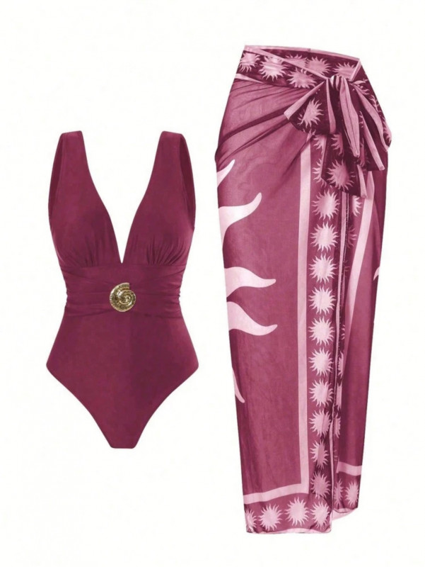 Multicolor swimsuits set