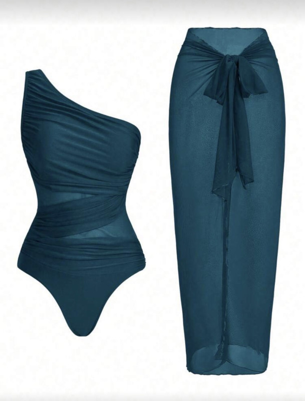 Teal Blue oasis swimsuit set