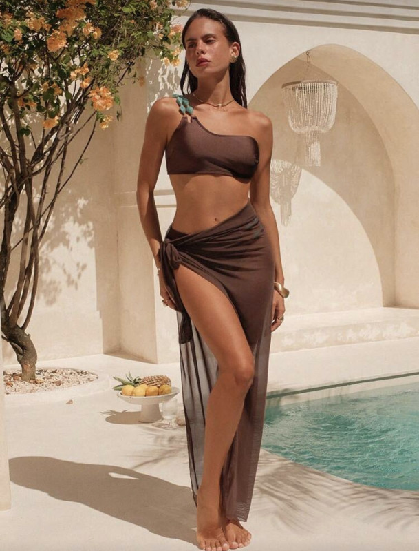 Coffee brown bikini set