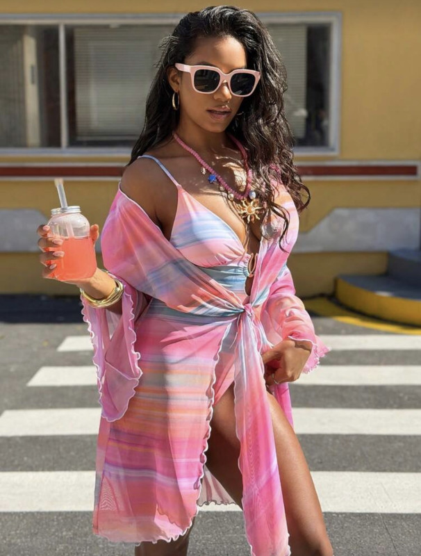 2026 Printed One-Piece Swimsuit Beachwear