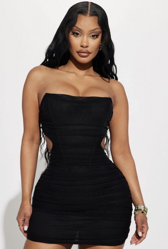 Black dangerous dress