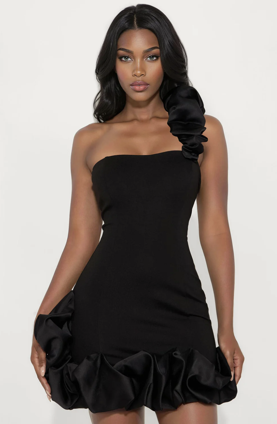 black mini dress tall Short Black Mini Homecoming Party Dress main image 0