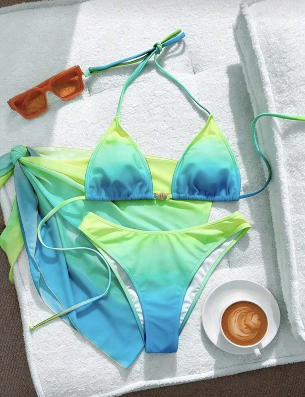 Green Lucky Girl Summer Women 3-Piece