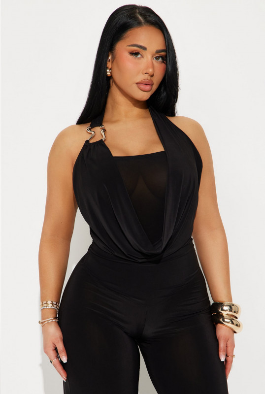 Mindy Halter Jumpsuit - Black